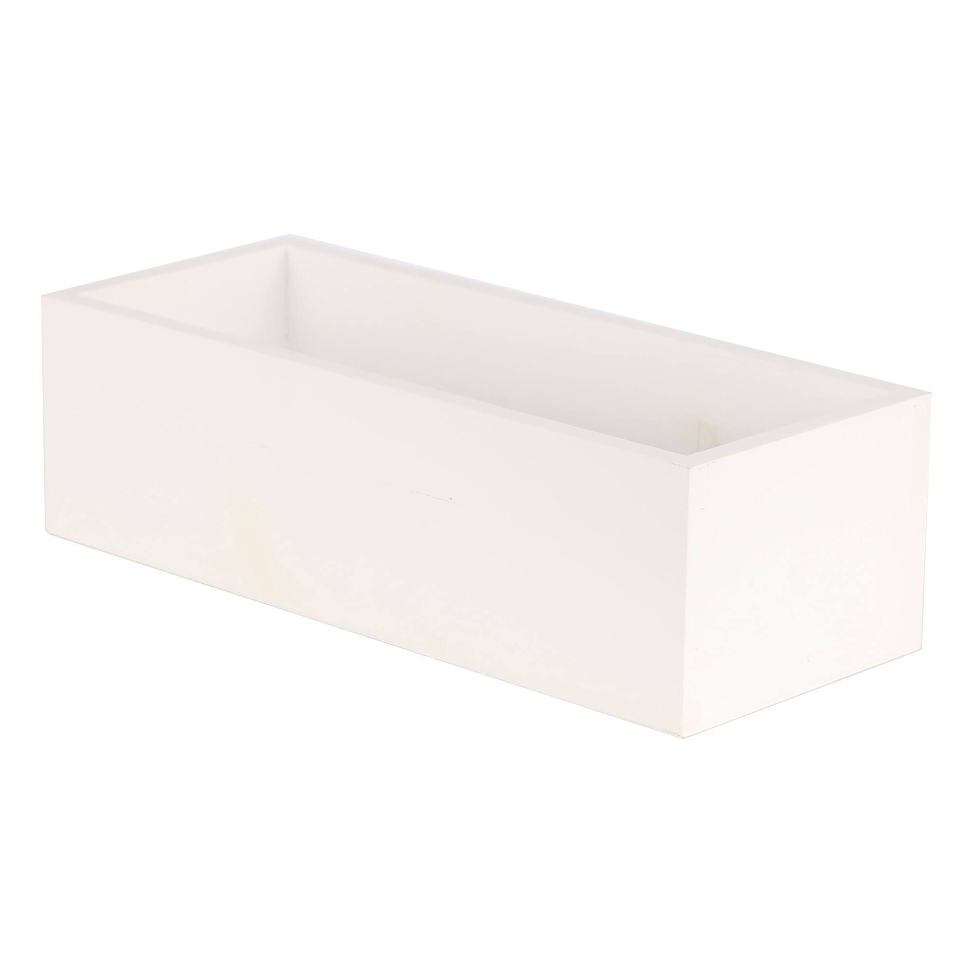 12" Whitewashed Wood Box by Make Market®